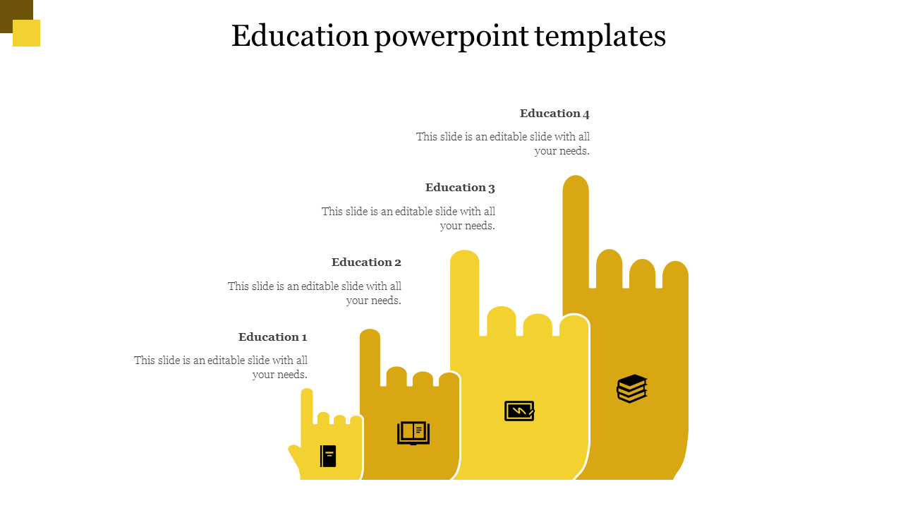 Free - Fantastic Education PPT templates presentation slide
